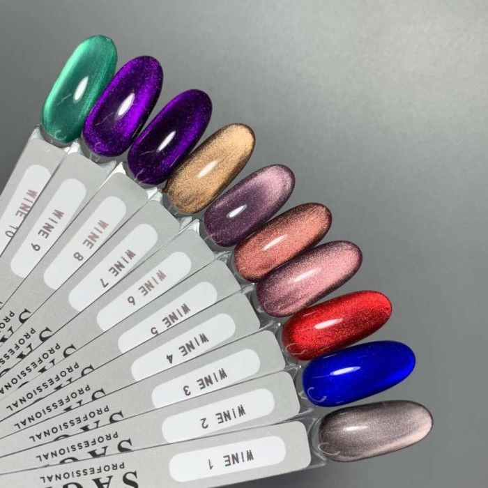 Saga Cat Wine #07 Гель-лак кішка коричневий 10ml