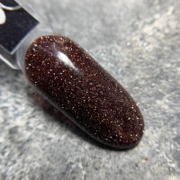 Saga Fiery Gel #21 Гель-лак светоотражающий шоколадный 10ml