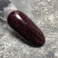 Saga Fiery Gel #24 Гель-лак світловідбивний чорно-бордовий 10ml