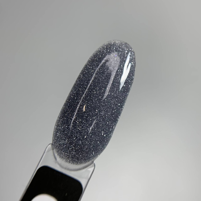 Saga Fiery Gel #13 Гель-лак светоотражающий темно-серый с голографическими блестками 9ml