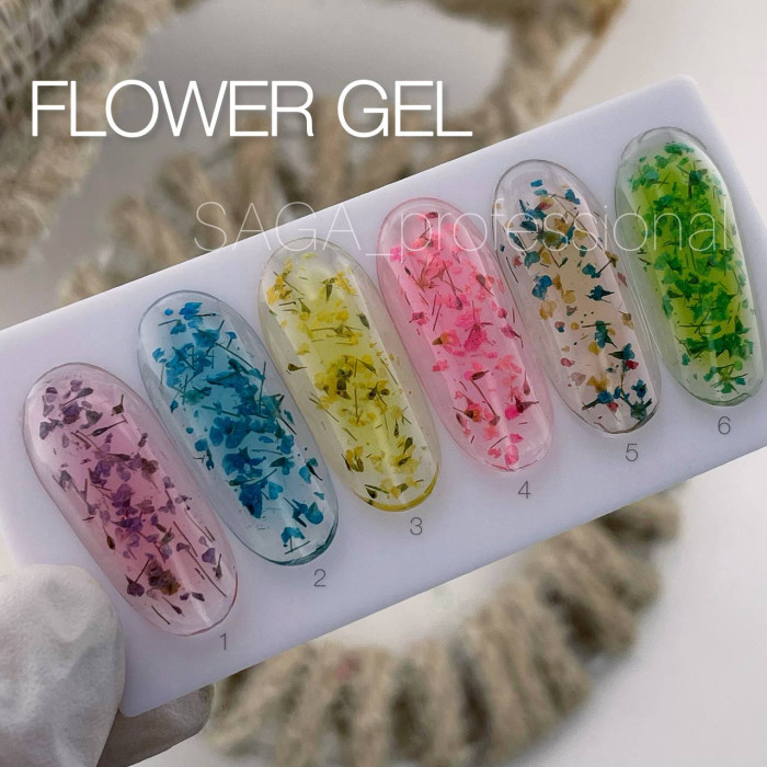 Saga Flower Gel #03 Гель с сухоцветами 5ml