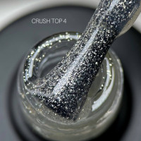 Saga Top Crush #04 Топ с мелким платиновым шиммером 10ml