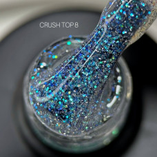 Saga Top Crush #08 Топ с голографическими блестками 10ml