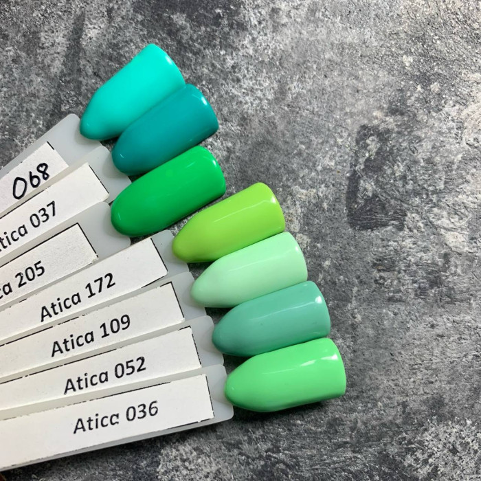 Atica #109 Green Glow Гель-лак цветной 7.5ml