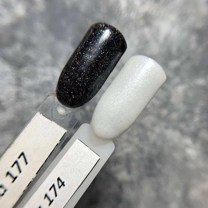 Atica #174 White Shimmer Гель-лак цветной 7.5ml