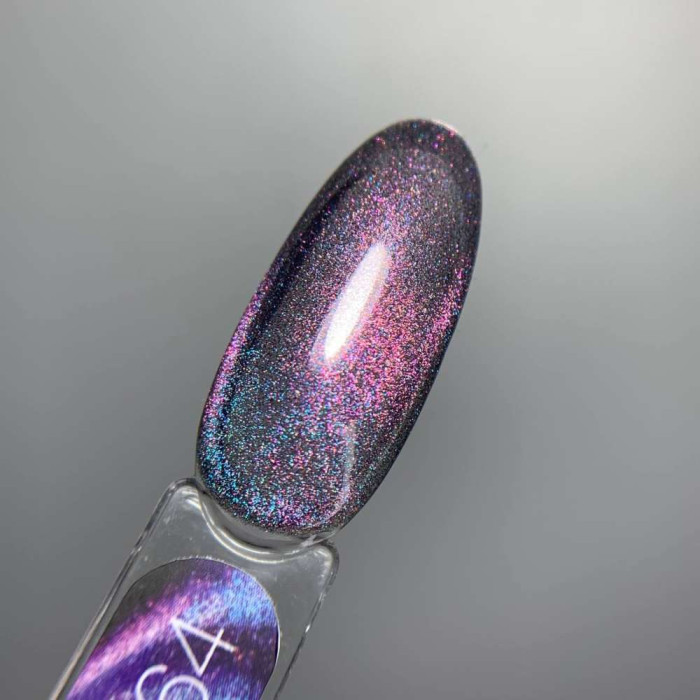 Luna Color #264 Cat Eye Гель-лак кішка фіолетово-блакитна 8ml