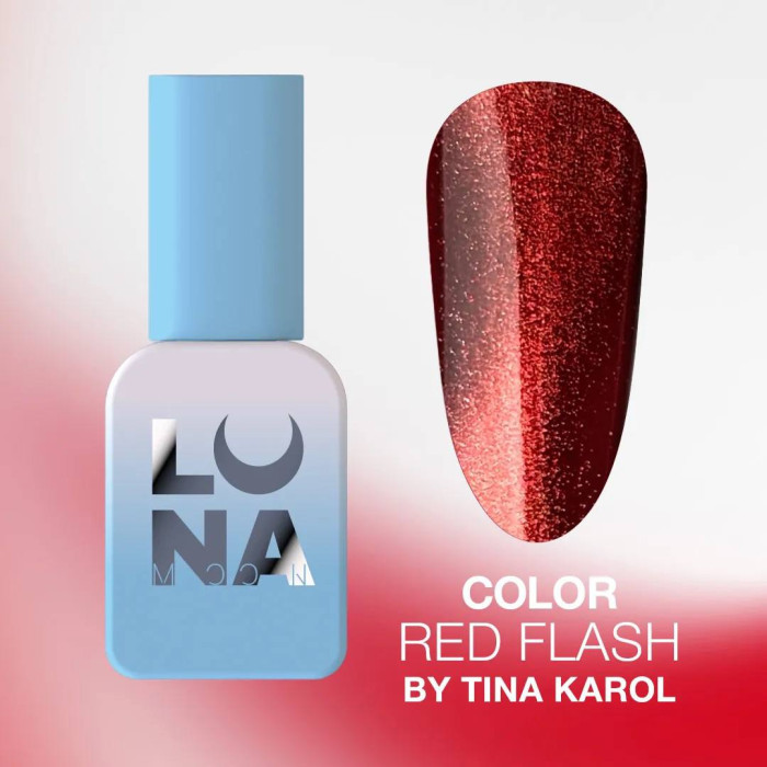 Luna Color Red Flash by Tina Karol Гель-лак кішка червона 13ml