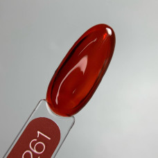 Luna Color #261 Kiss Гель-лак вітражний темний червоний 8ml
