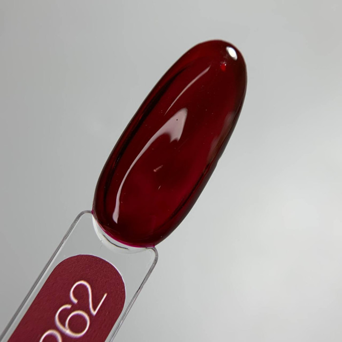 Luna Color #262 Kiss Гель-лак вітражний глубокий червоний 8ml