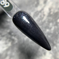 Moon Color #189 Гель-лак чорний з шиммером 8ml