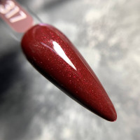 Moon Color #317 Гель-лак красный с блестками 8ml
