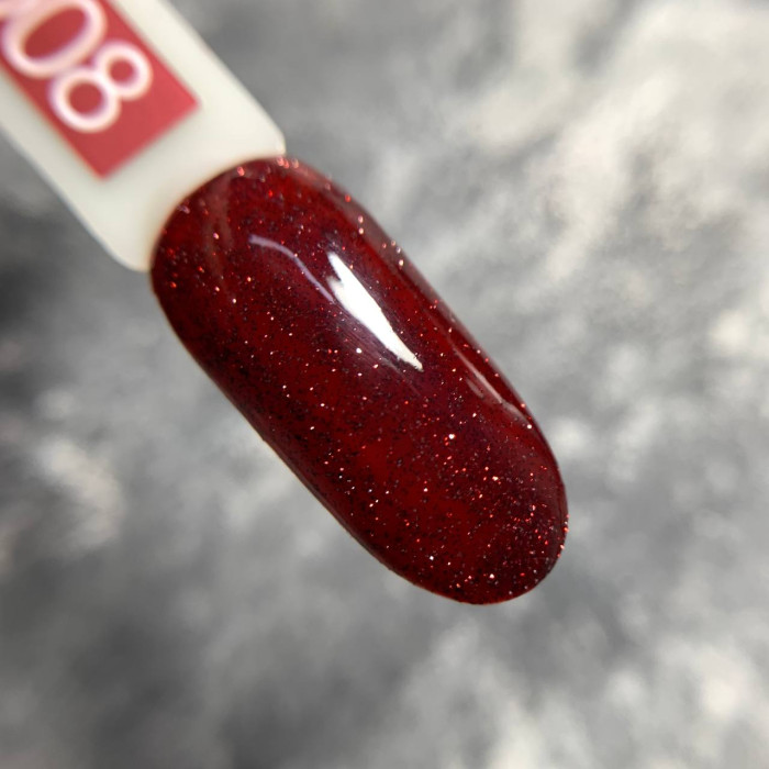 Moon Red Flashing Disco #08 Гель-лак світловібвиваючий 8ml