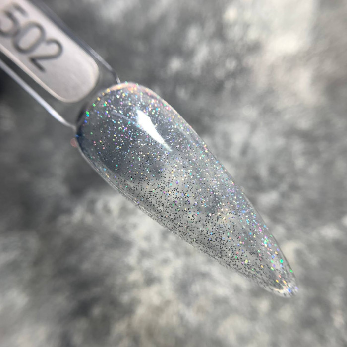 Moon Opal color #502 Гель-лак прозрачный с микроблестками 8ml