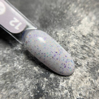 Siller Base Potal #12 База камуфлююча молочна з дрібною поталлю 8ml