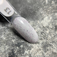 Siller Base Potal #13  База камуфлююча молочна з дрібною поталлю 8ml