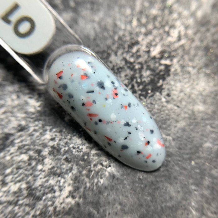 Siller Terrazzo #1 База с разноцветной поталью 8ml