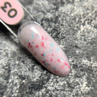 Siller Terrazzo #3 База с разноцветной поталью 8ml