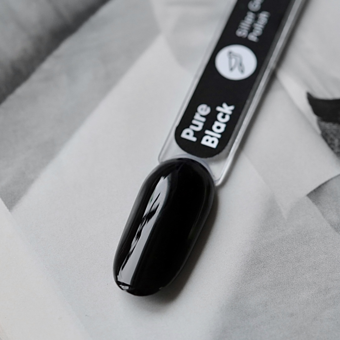 Siller Pure Black Гель-лак чорний 8ml
