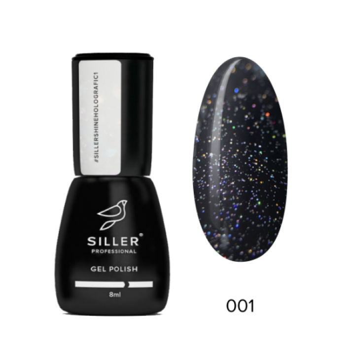 Siller Top Shine Holografic #1 Топ с голографическим шиммером 8ml