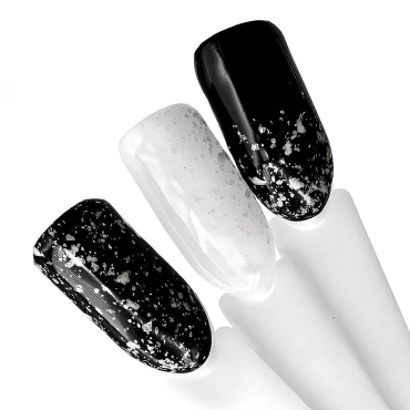 Zirka Snow Yo!Nails #01 Гель-лак з білими пластівцями 5ml