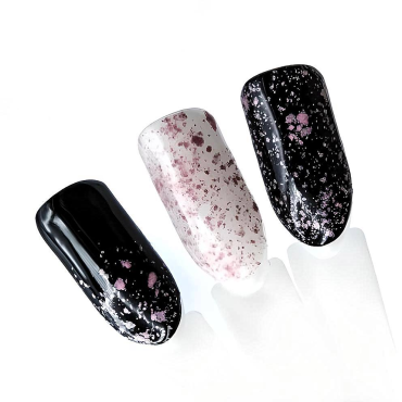 Zirka Snow Yo!Nails #04 Гель-лак з рожевими пластівцями 5ml
