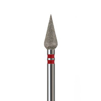 Алмазная фреза Почка 040 красная закругленная удлиненная Premium