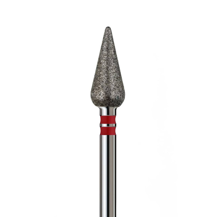 Алмазная фреза Почка 050 красная закругленная длинная Premium