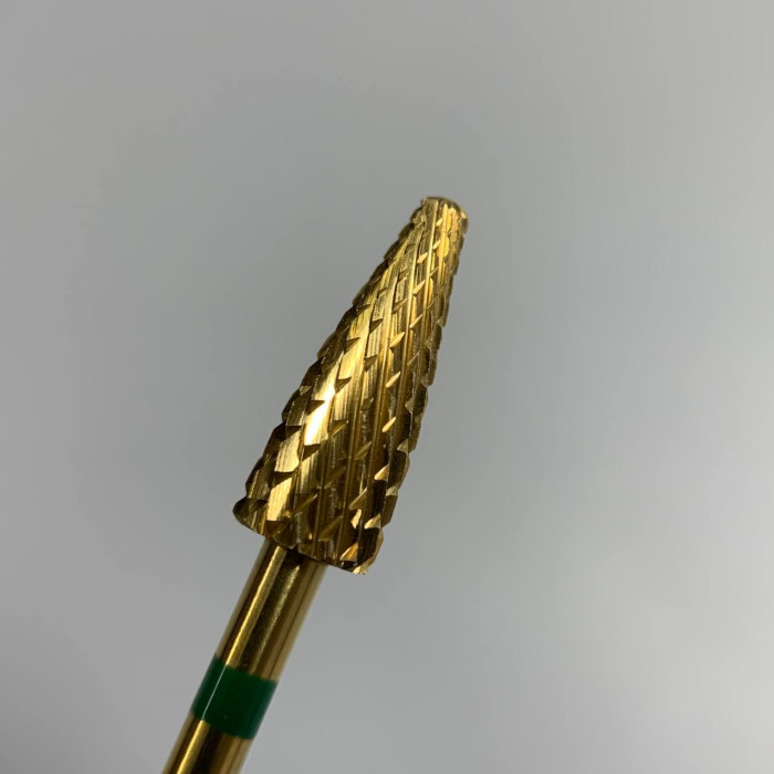 Твердосплавная фреза Кукуруза 050 зеленая с мелкой насечкой 406001 Для левшей