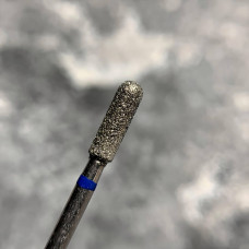 Алмазная фреза Цилиндр 031 синий с полусферой Asfarma