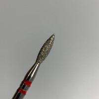 Алмазная фреза Пламя 023 красное 8mm P872f023 Nisima