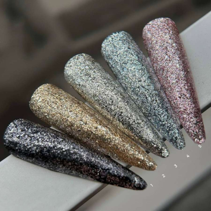 Saga Platinum Paint #02 Гель-краска с поталью 5ml