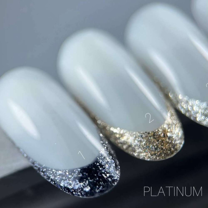 Saga Platinum Paint #02 Гель-краска с поталью 5ml