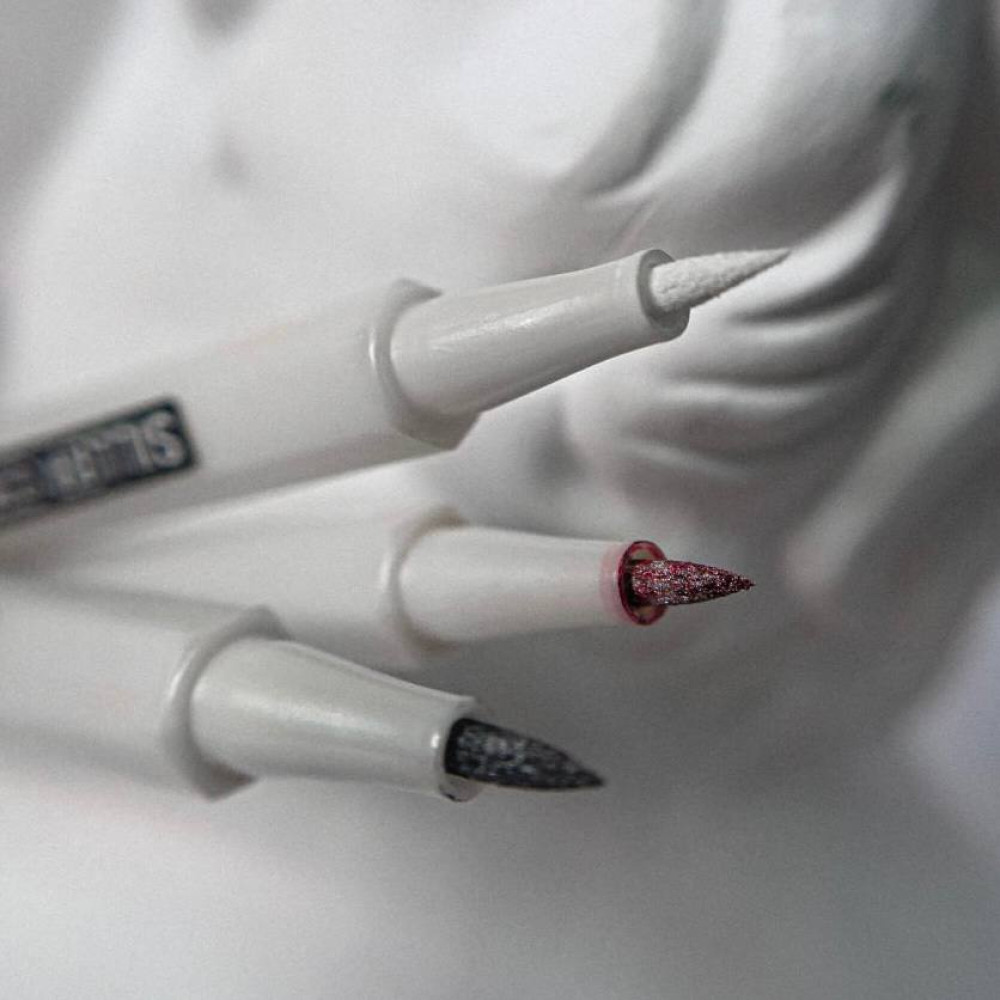 Siller Creative pen White ручка для розпису нігтів Біла