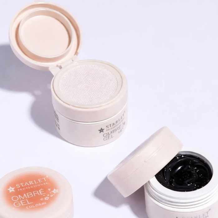 Starlet Ombre Gel #10 Гель краска черная 8ml