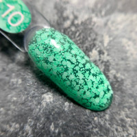 Luna Bubble Gel Гель с белым глитером #10 5ml