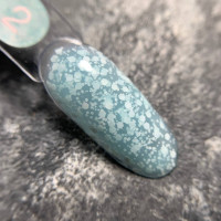 Luna Bubble Gel Гель с белым глитером #02 5ml