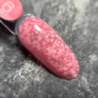 Luna Bubble Gel Гель с белым глитером #06 5ml