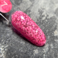 Luna Bubble Gel Гель с белым глитером #07 5ml