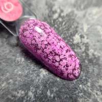 Luna Bubble Gel Гель с белым глитером #09 5ml