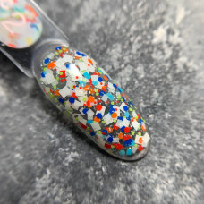 Luna Geometric Gel #2 Гель гліттер з різнокольоровими фігурками 5ml