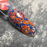 Luna Geometric Gel #4 Гель гліттер з різнокольоровими фігурками 5ml