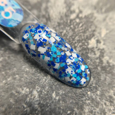 Luna Geometric Gel #5 Гель гліттер з різнокольоровими фігурками 5ml