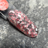 Luna Geometric Gel #6 Гель глиттер с разноцветными фигурками 5ml