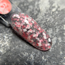 Luna Geometric Gel #6 Гель гліттер з різнокольоровими фігурками 5ml