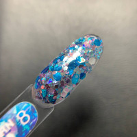 Luna Unicorn Gel #08 Гель с разноцветными фигурами 5ml