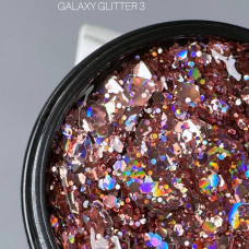 Saga Galaxy Glitter #03 Гель з голографічним глітером 8ml