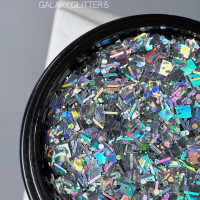 Saga Galaxy Glitter #05 Гель с голографическим глитером 8ml