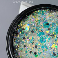 Saga Galaxy Glitter #06 Гель с голографическим глитером 8ml