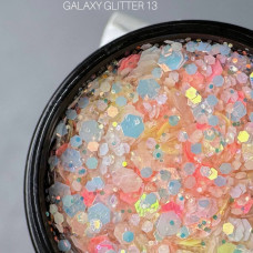 Saga Galaxy Glitter #13 Гель з голографічним глітером 8ml