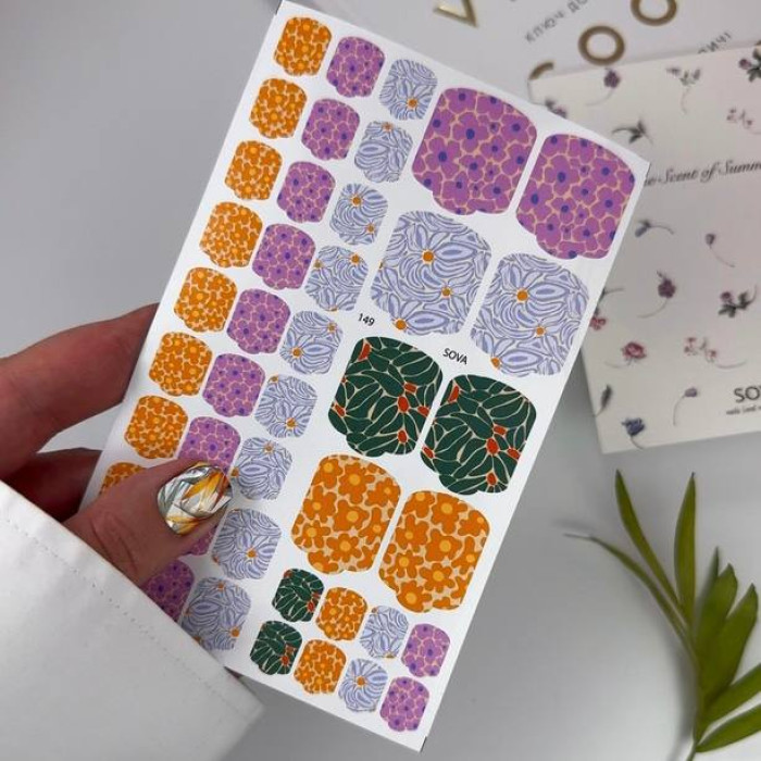 Пленка Sova decor для педикюра #149